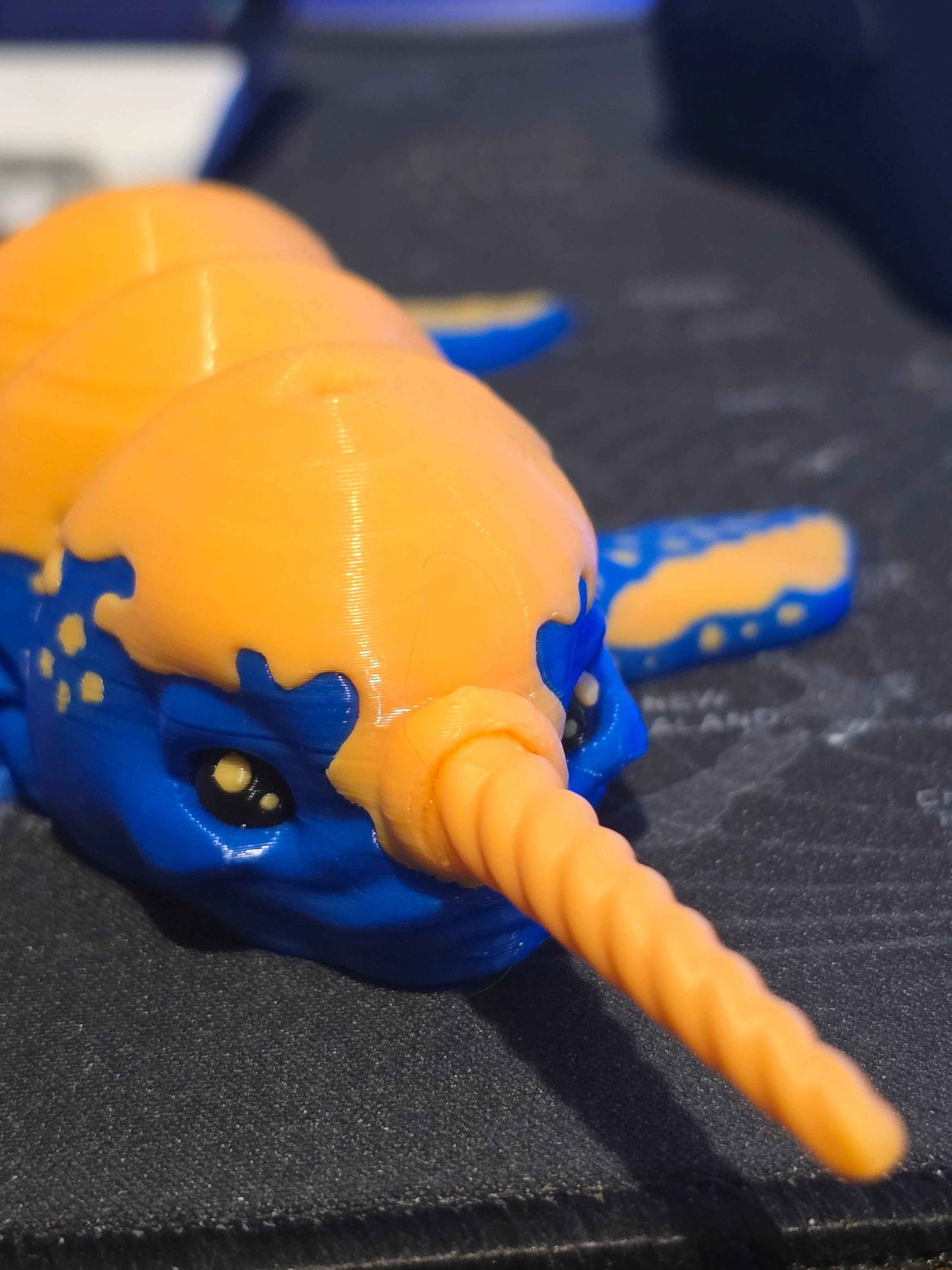 3D Printed Narwhal Decor - 20cm Long Nautical Accent Piece - Gifts4YouAll