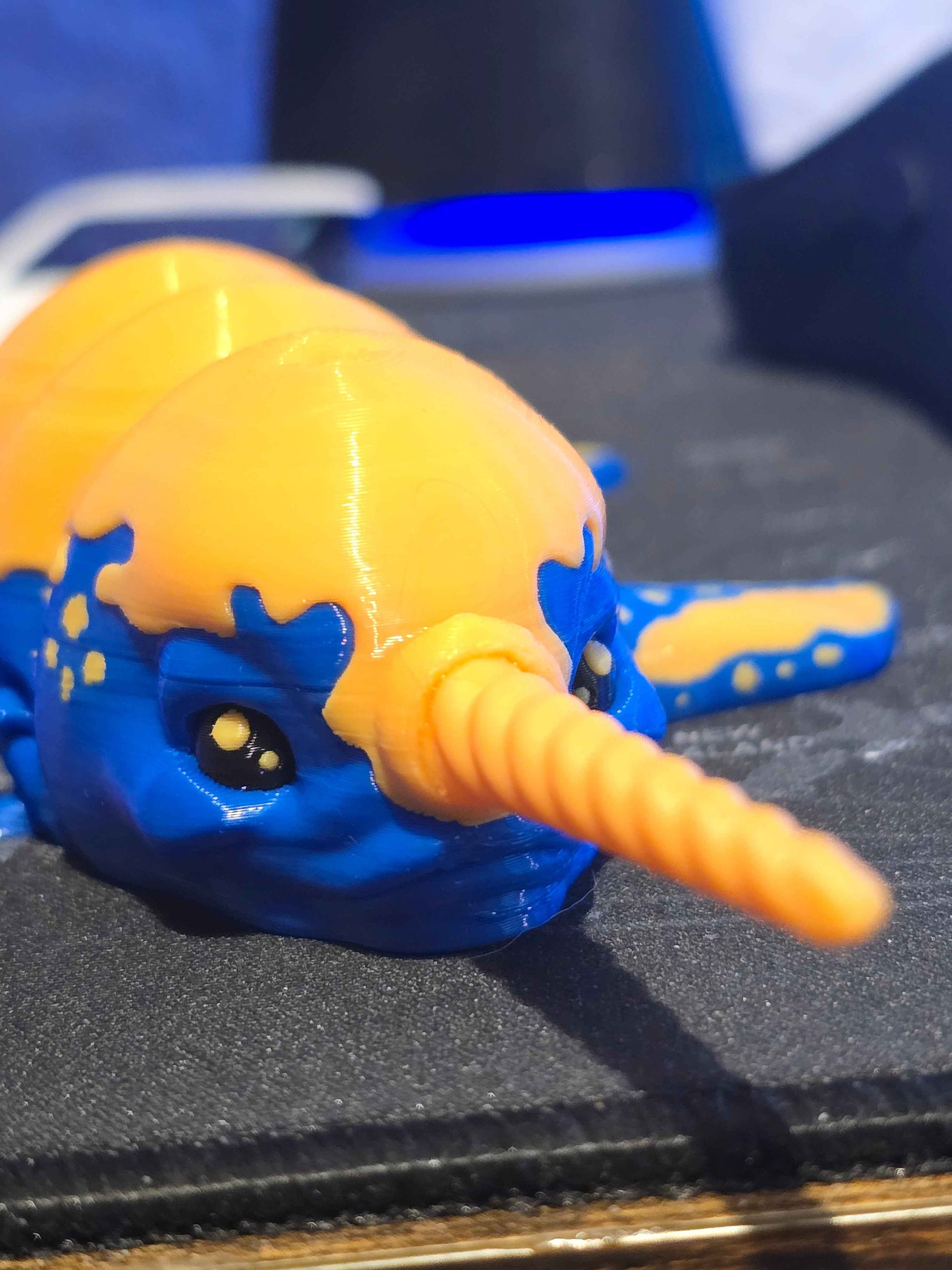 3D Printed Narwhal Decor - 20cm Long Nautical Accent Piece - Gifts4YouAll