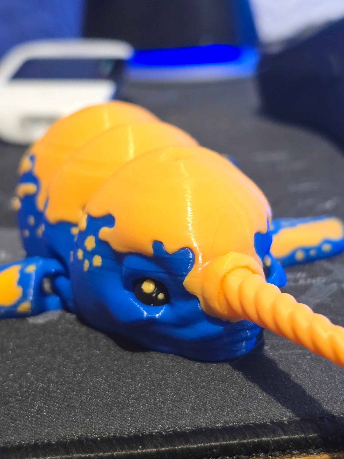 3D Printed Narwhal Decor - 20cm Long Nautical Accent Piece - Gifts4YouAll