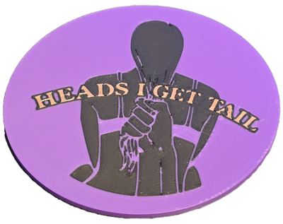 Adult Coin Flip Token - Fun and Unique Head or Tails Game for Adults - Gifts4YouAll
