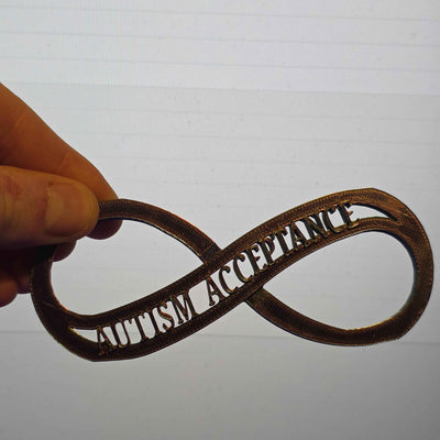 Autism Acceptance 10cm long 3d printed 100% goes to TOGS charity - Gifts4YouAll