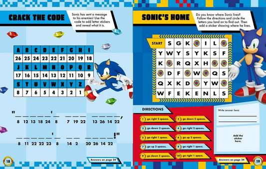 Sonic the Hedgehog Sticker Activities Book - Over 200 stickers