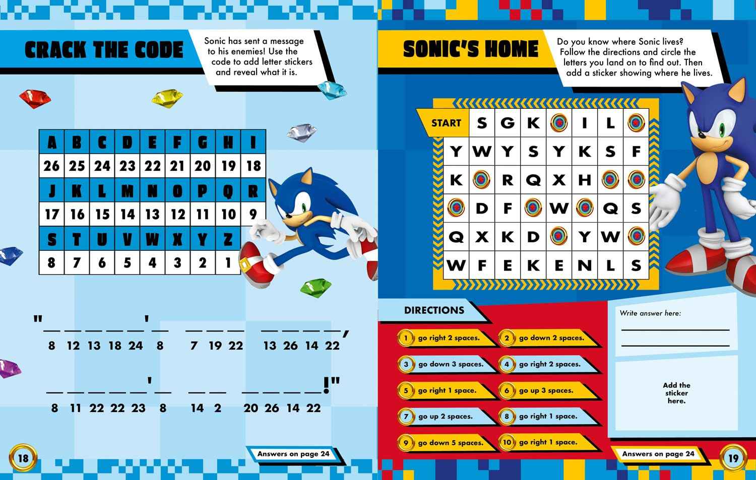 Sonic the Hedgehog Sticker Activities Book - Over 200 stickers