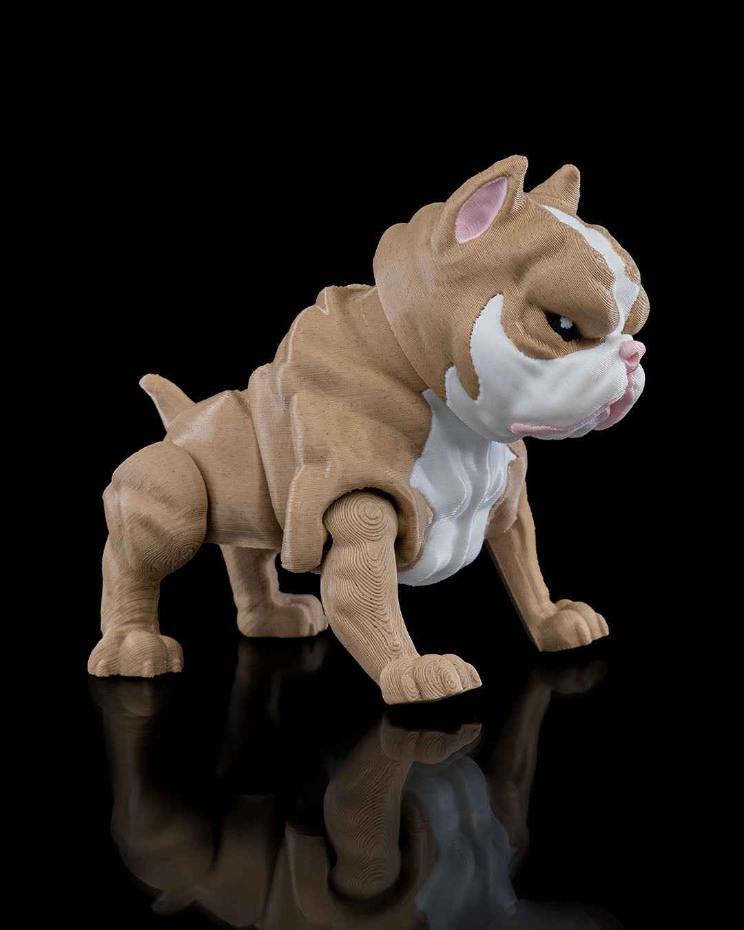 British Bulldog 3D Printed Figurine - 5cm Tall Collectible - Gifts4YouAll