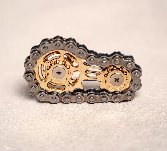 Bike Chain Fidget Spinner Toy dark gray