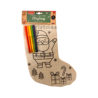 Colour Your Own Christmas Stocking with 4 Colouring Pens - Gifts4YouAll