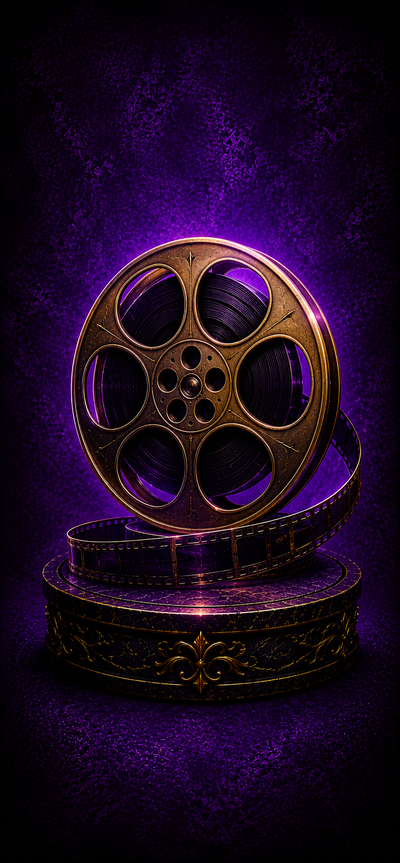 Vintage Film And Tv On A Classic background