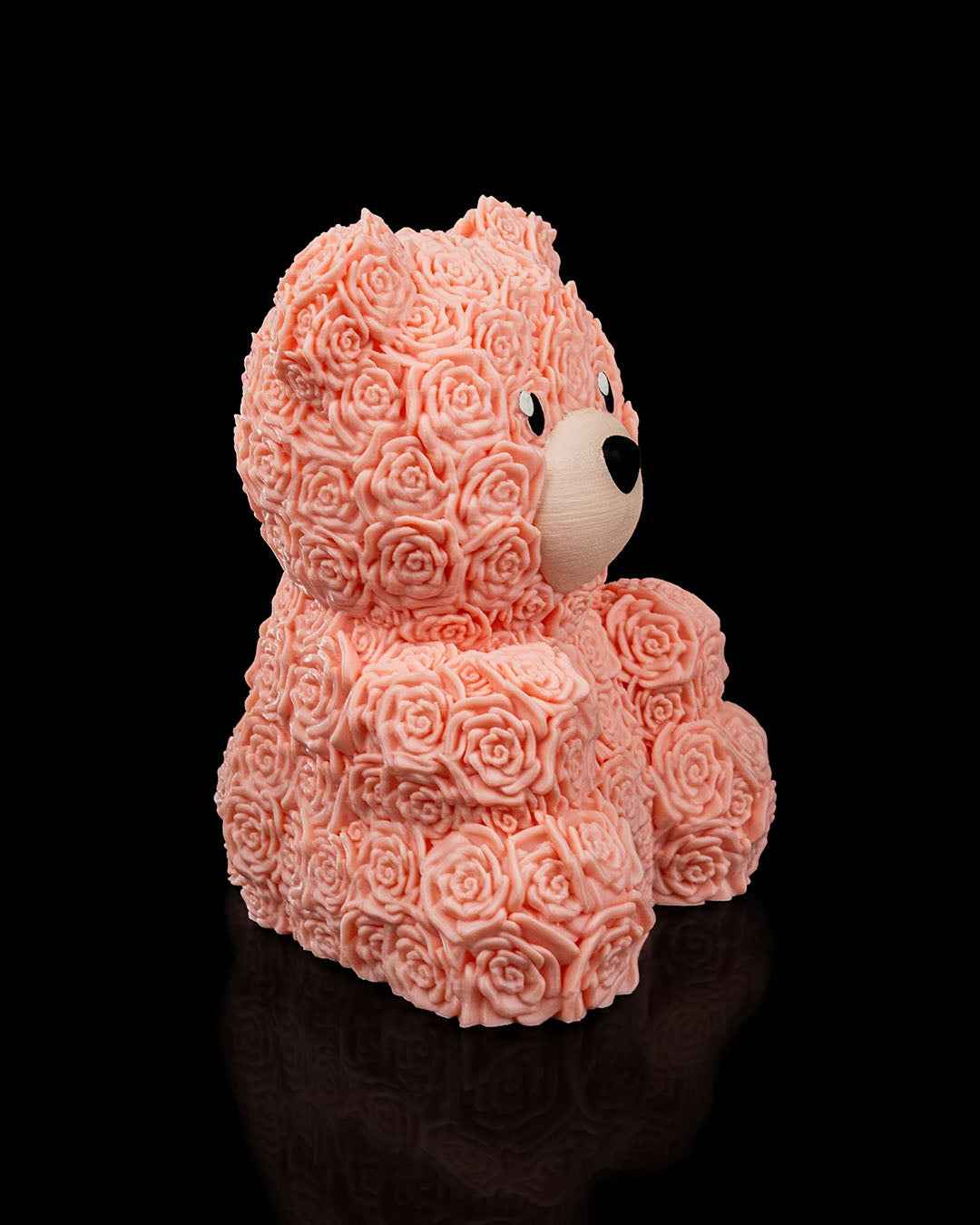 Floral Bear 3D Printed Decorative Figure – 15cm Tall Collectible - Gifts4YouAll