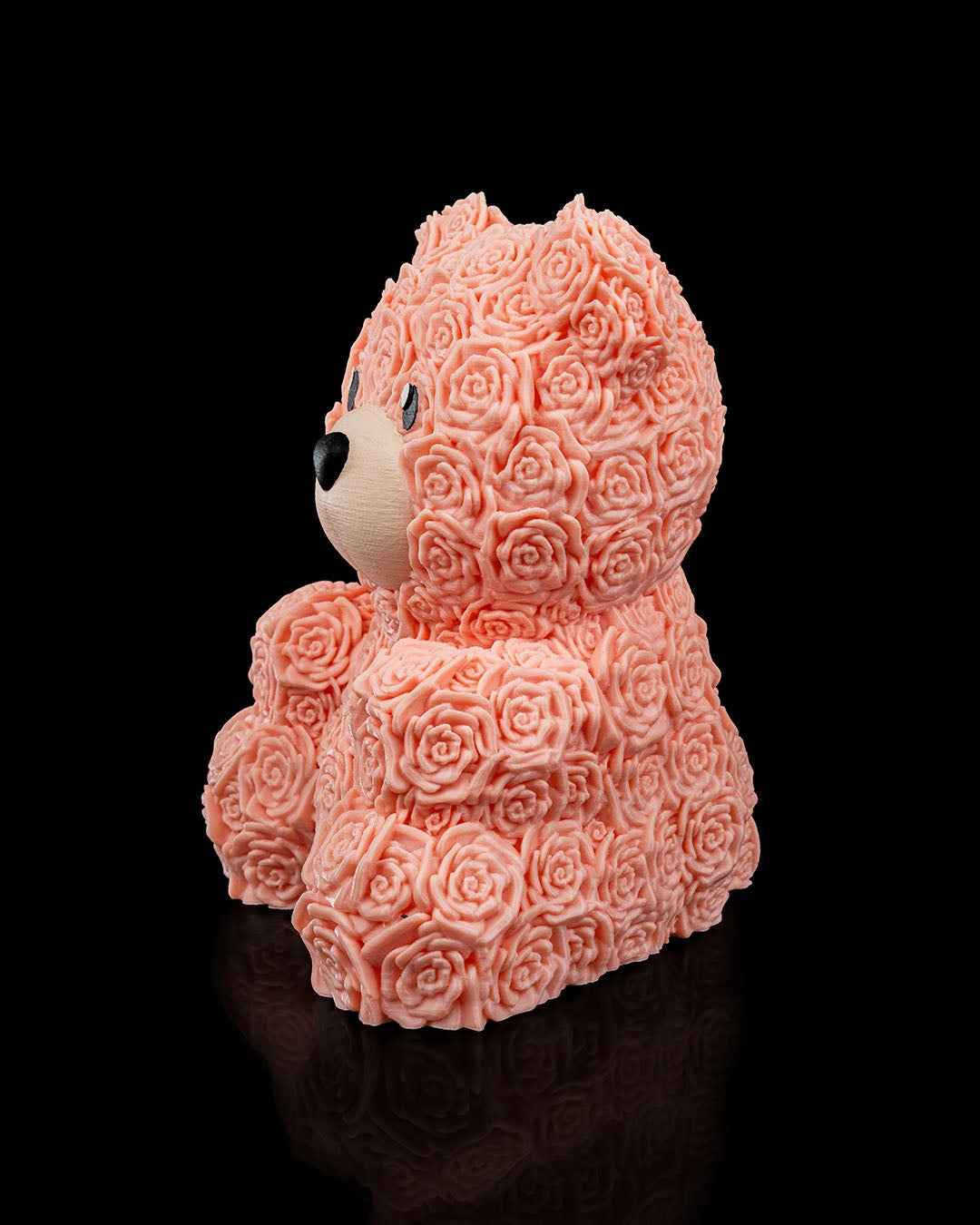 Floral Bear 3D Printed Decorative Figure – 15cm Tall Collectible - Gifts4YouAll