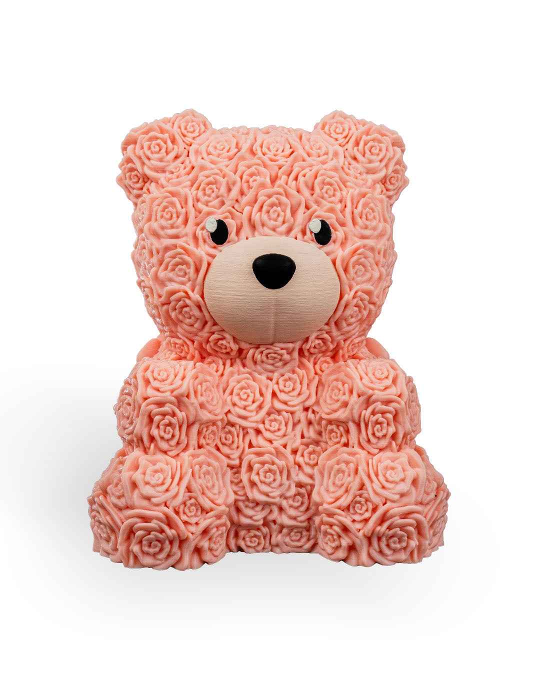 Floral Bear 3D Printed Decorative Figure – 15cm Tall Collectible - Gifts4YouAll