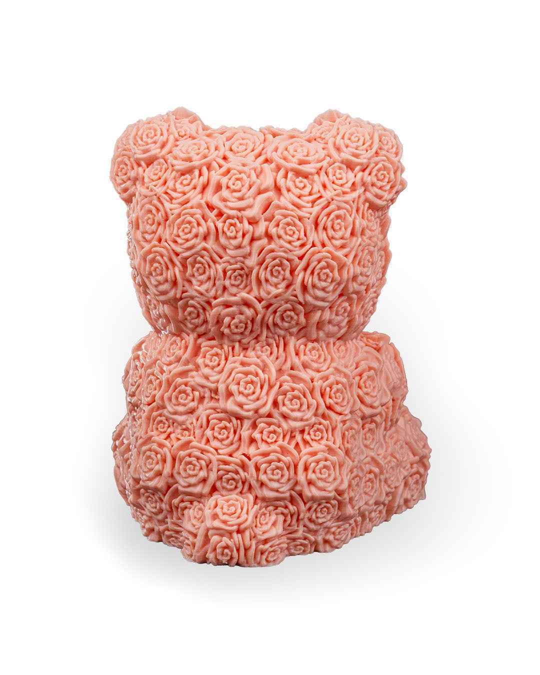 Floral Bear 3D Printed Decorative Figure – 15cm Tall Collectible - Gifts4YouAll