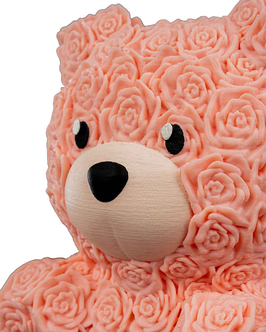 Floral Bear 3D Printed Decorative Figure – 15cm Tall Collectible - Gifts4YouAll