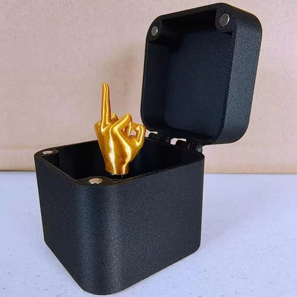 Middle Finger Novelty on a side view