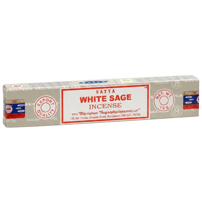 White Sage Incense Sticks by Satya (15g)