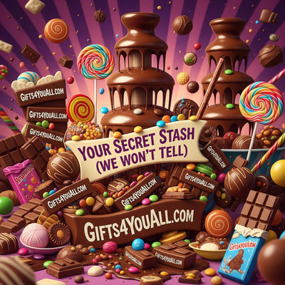 Your Secret Stash (We Won't Tell) - Mix of Chocolate and Sweet Treats - Gifts4YouAll