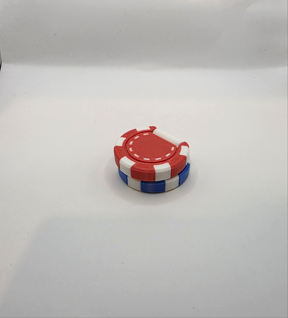 Fidget Flip Poker Chips - 3D-Printed Stress Relief and Focus Tool - Gifts4YouAll
