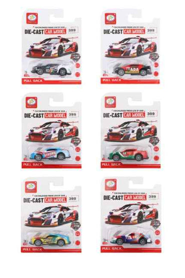 WOW ONLY 80P EACH - Die Cast Pull Back Racing Car - Assorted