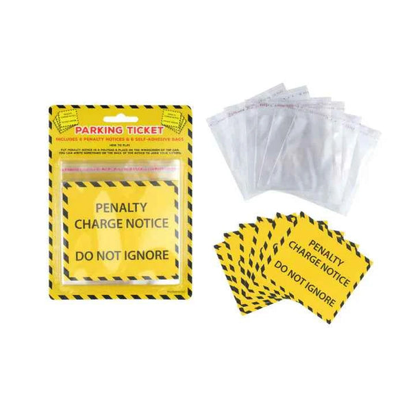 Fake Parking Tickets Prank - Set of 6 Realistic Prank Tickets