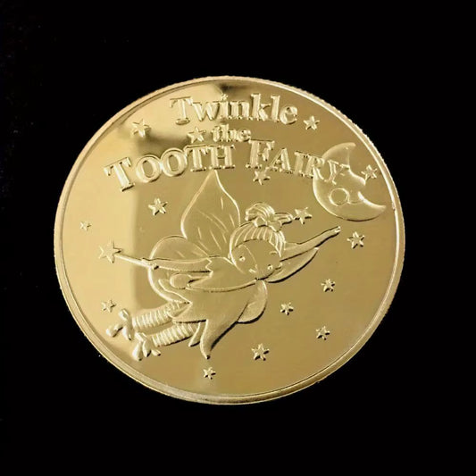 Tooth Fairy Magic Coin – Gold Plated Collectible Keepsake Gift for Children