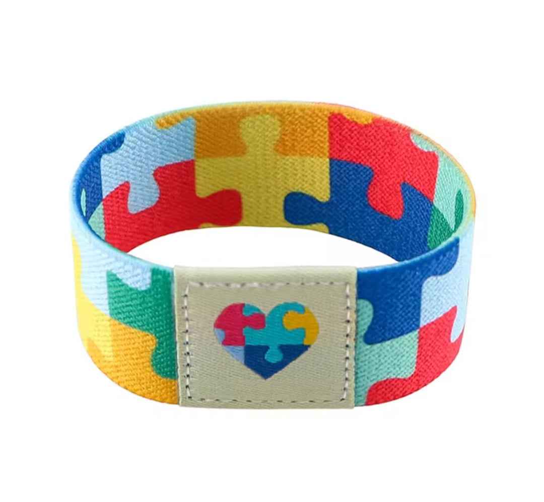 Autism Awareness Wristband - Material - Gifts4YouAll