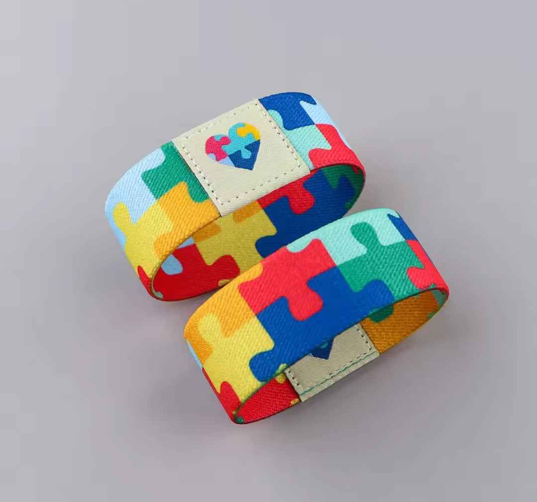 Autism Awareness Wristband - Material - Gifts4YouAll