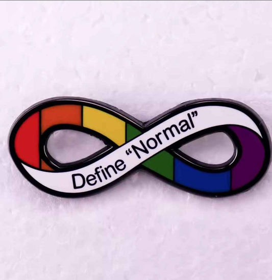 Autism Awareness Define Normal Pin Badge - Gifts4YouAll