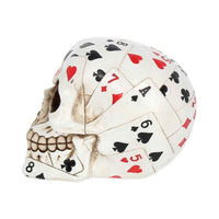 Dead Man's Hand Skull Ornament 15CM - Unique Playing Card Decor