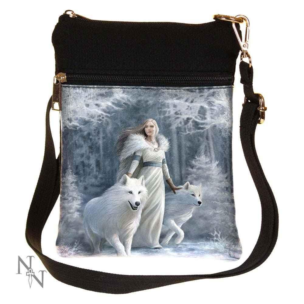Gothic Wolf Shoulder Bag by Anne Stokes 23cm - Fantasy Design - Bags & Accessories