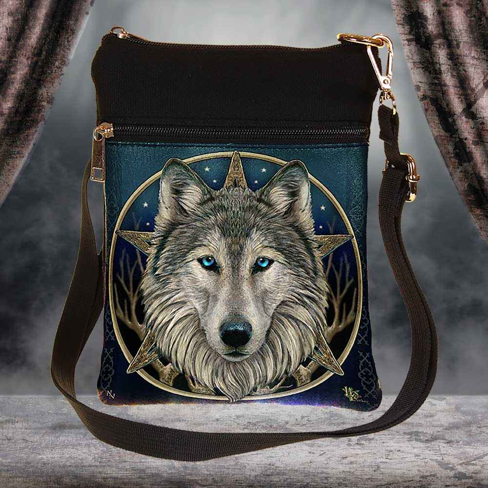 Small Wild One Fantasy Wolf Bag by Lisa Parker