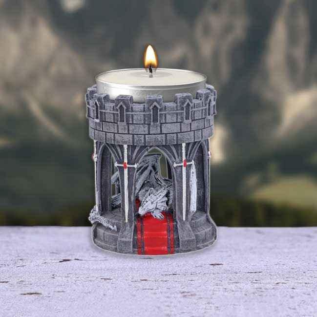 Anne Stokes Tea Light Holder 6cm - Fantasy Art Candle Decor - Home Decor