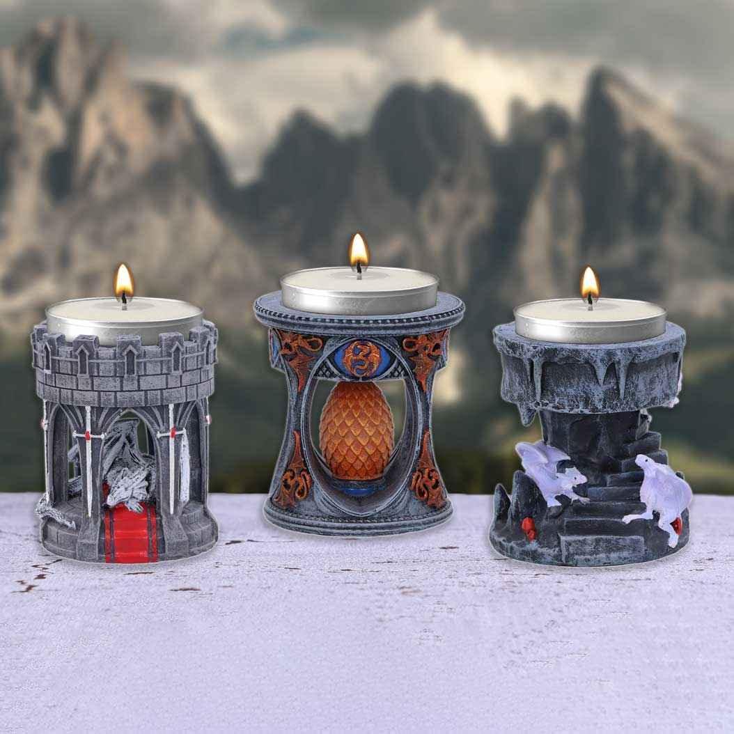 Anne Stokes Tea Light Holder 6cm - Fantasy Art Candle Decor - Home Decor