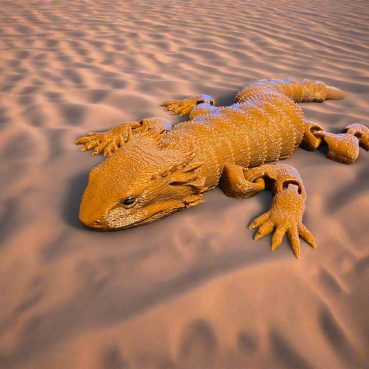 Realistic Bearded Dragon - 3D-printed 23cm Long - Gifts4YouAll