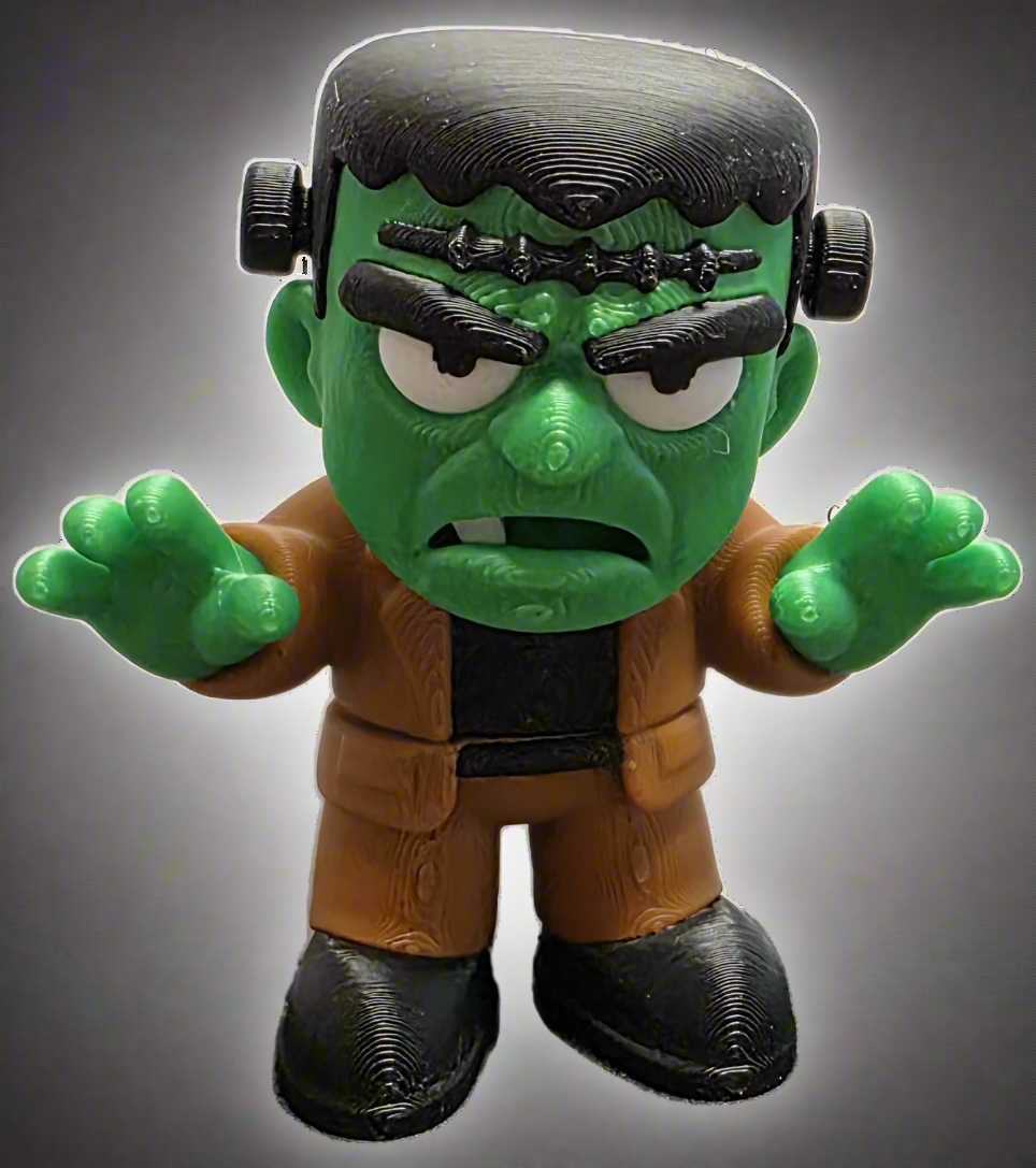 Mini Frankenstein 3D Figure - 5cm Tall 3D-Printed Mini Creature