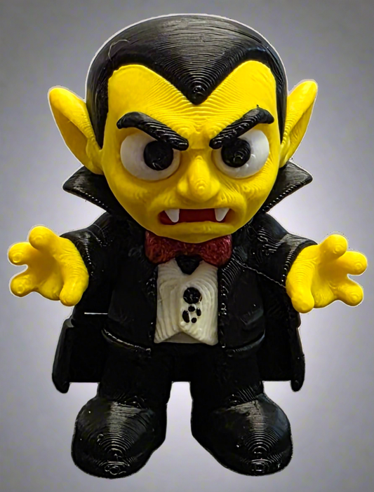 Mini Dracula 3D-Printed Creature - 5cm Tall Miniature Figure