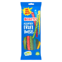 Bebeto Assorted Fruit Twists 220g - Delicious Candy Treats for All Ages