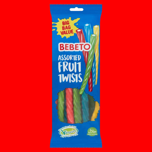 Bebeto Assorted Fruit Twists 220g - Delicious Candy Treats for All Ages