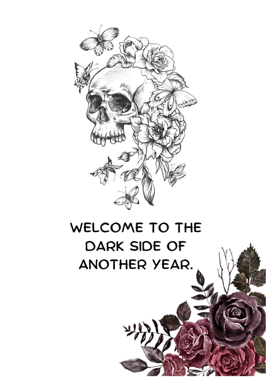 Gothic Birthday Card - Personalised