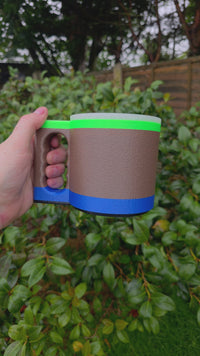 Ice Cream Cup Holder with Spoon Holder - 3D Printed Convenience