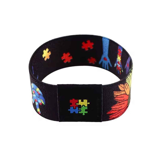Autism Awareness Wristband - Material - Gifts4YouAll