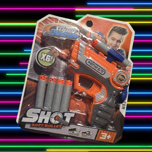 Super Shooter - Soft Bulley High-Tech Shooter Elite x 6 Soft Bullets
