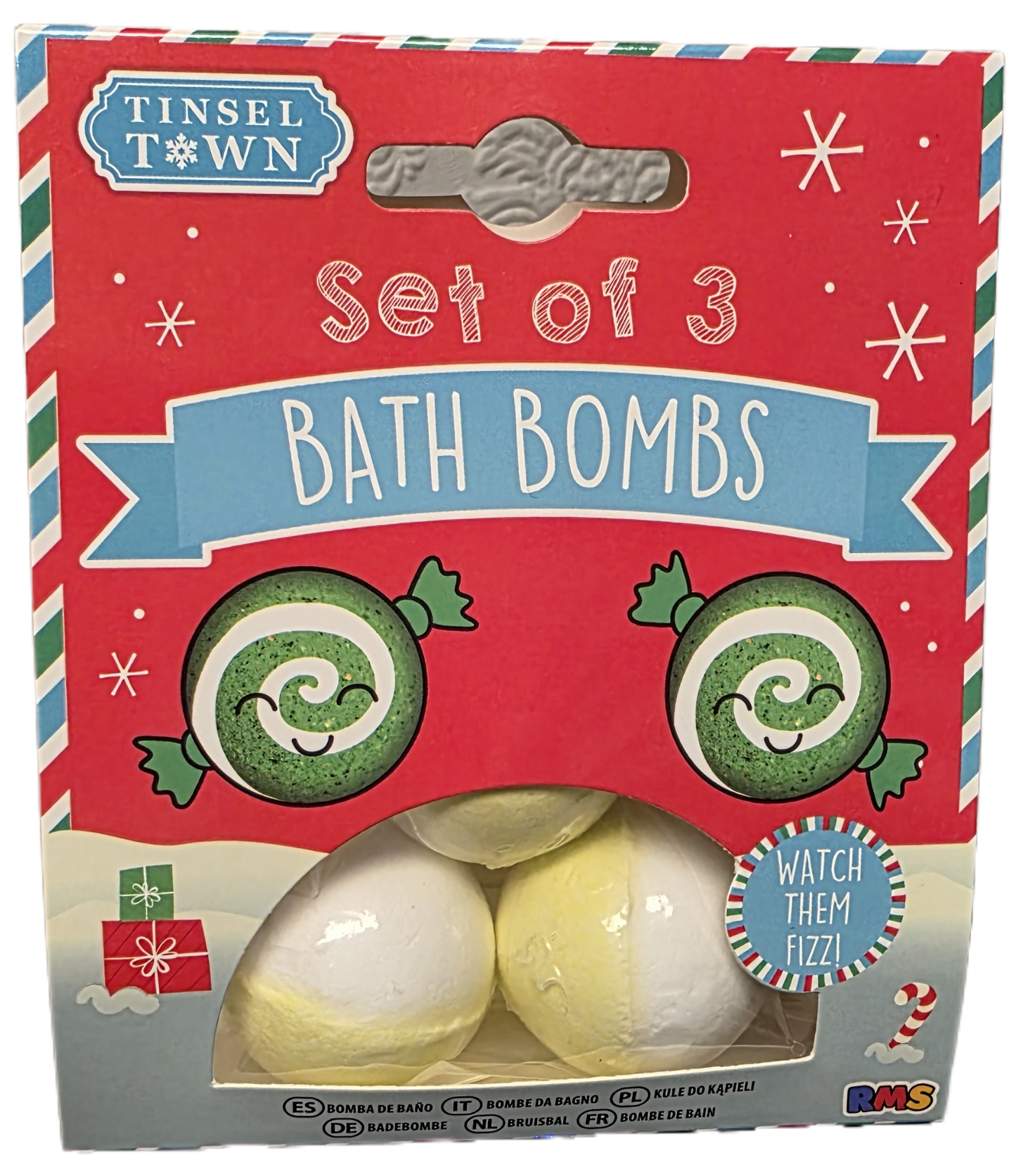 (Copy) Set of 3 Bath Bombs - Red