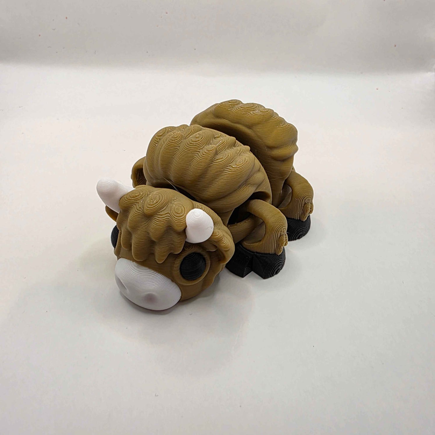 Highland Cow 3D-Printed Model - Articulated 8cm Long - Gifts4YouAll