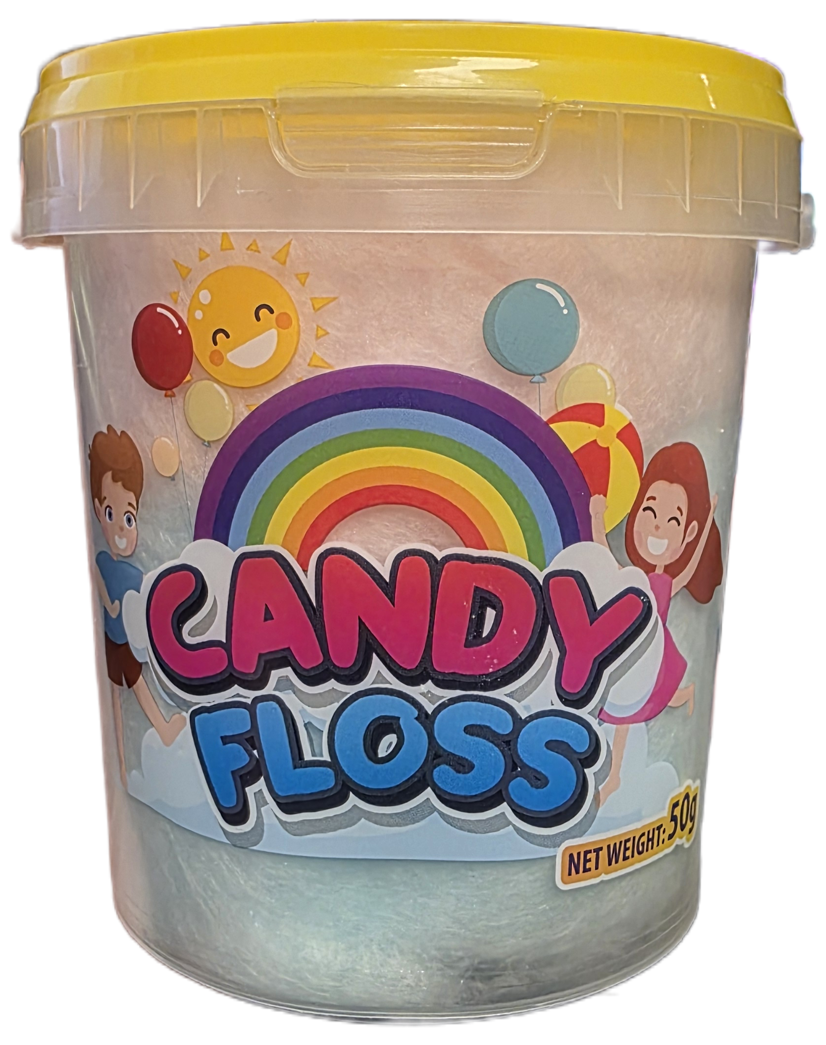 Candyfloss Tubs 50g - Delightful Sweet Treats in Convenient Sizes - Gifts4YouAll