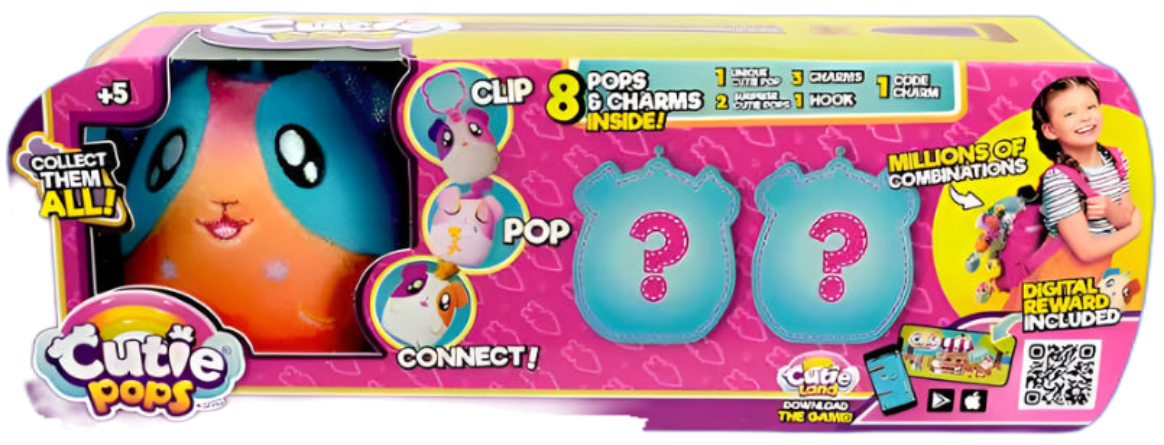 Cutie Pops Mini Plush Set - Surprise 3-Pack of Adorable Plush Toys