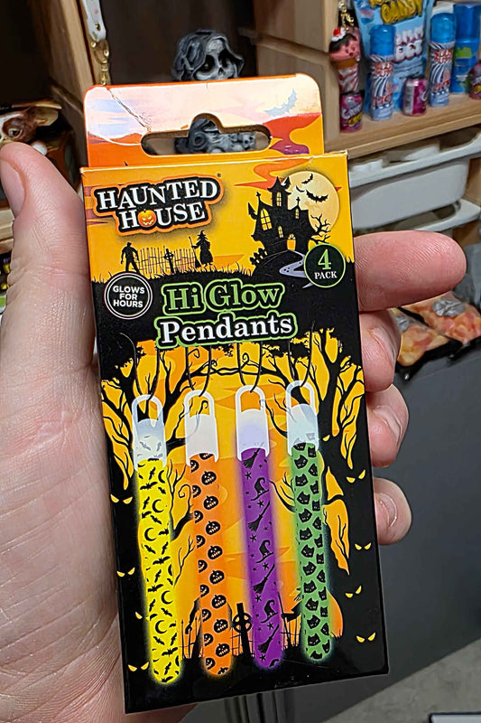 Hi Glow Halloween Pendants 4 Pack - Captivating Halloween Glow Pendants for Spooktacular Celebrations