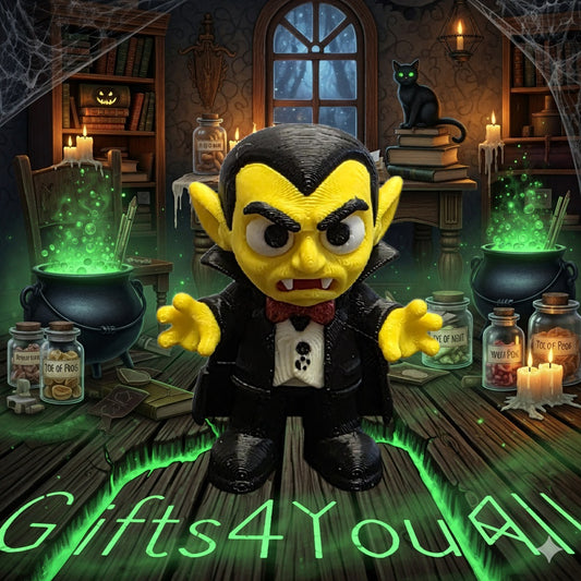 Mini Dracula 3D-Printed Creature - 5cm Tall Miniature Figure