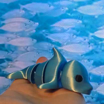 Friendly Little Dolphin hand size fidget toy