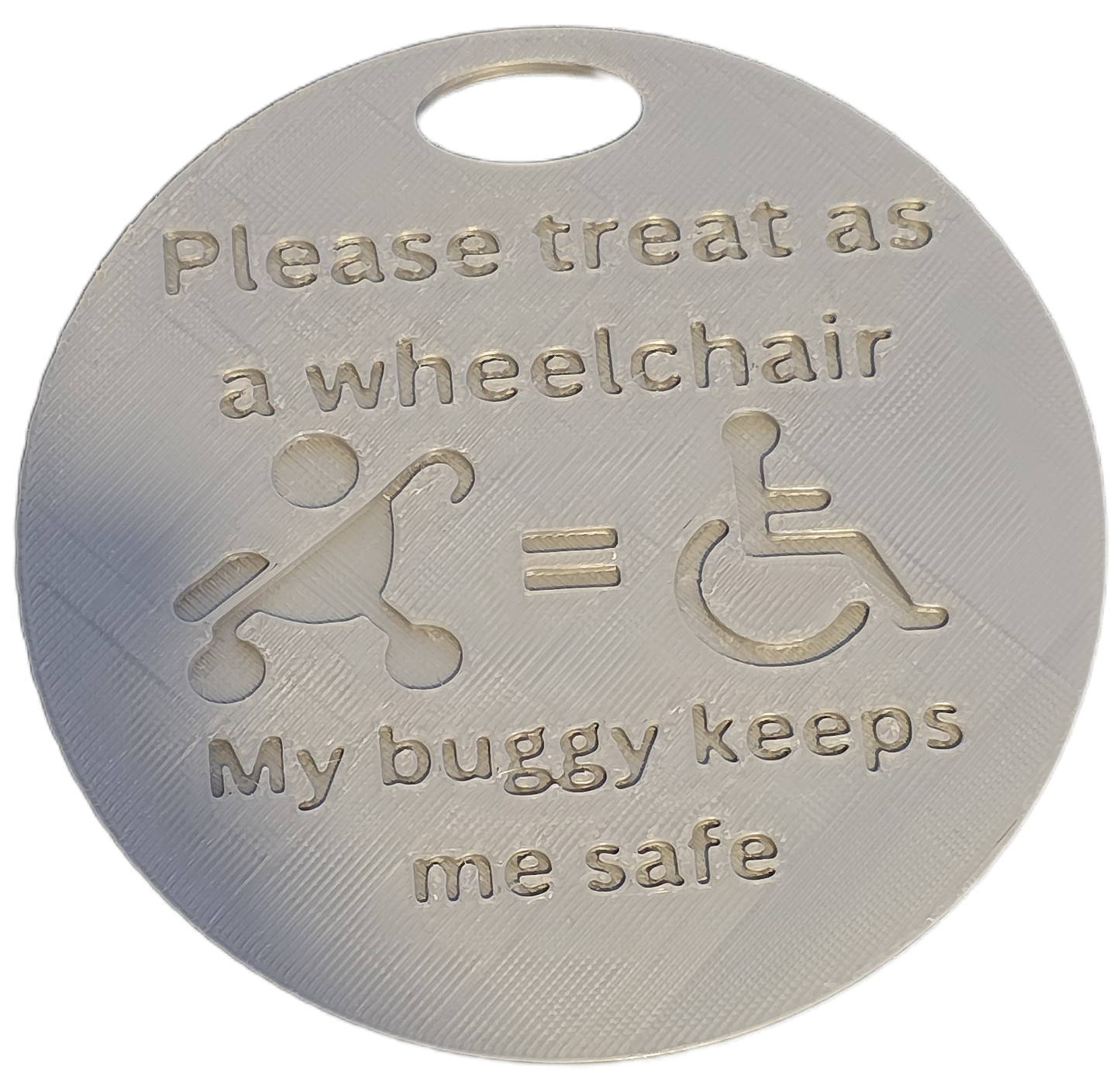 My Pram is my Wheelchair Sign 10cm