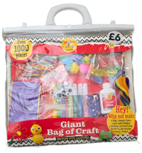 Giant Bag Craft Supply Bag with Over 1,000 Pieces for Creative Projects