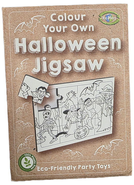 Halloween Jigsaw Puzzle - Colour Your Own Puzzle for Creative Fun